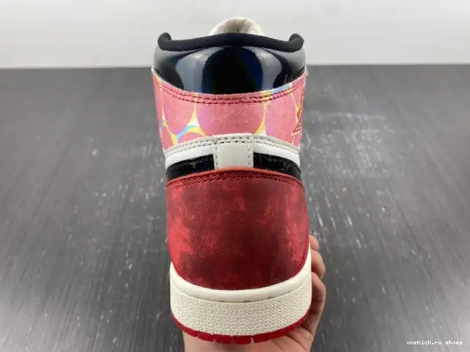 Rep DV1748-601 HIGH THE SPIDER-MAN ACROSS OG JORDAN 1 SPIDER-VERSE 0514